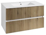 PANEDA STRIP umyvadlová skříňka 89,5x55x45,2cm, dub emporio PN390