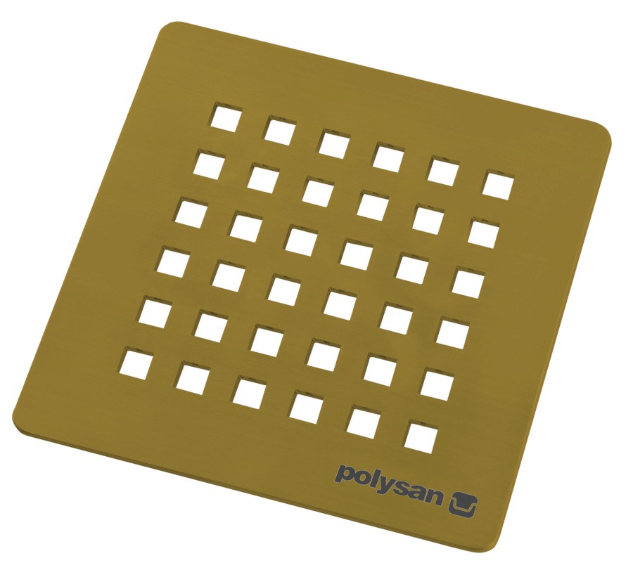 73248 (50913) FLEXIA čtvercová krytka sifonu, zlato mat 73248