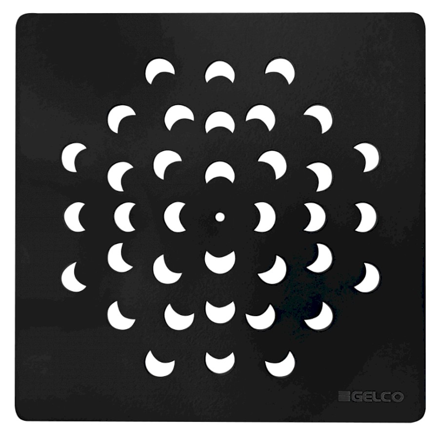 KSM104B (59716) Čtvercová krytka sifonu, černá KSM104B