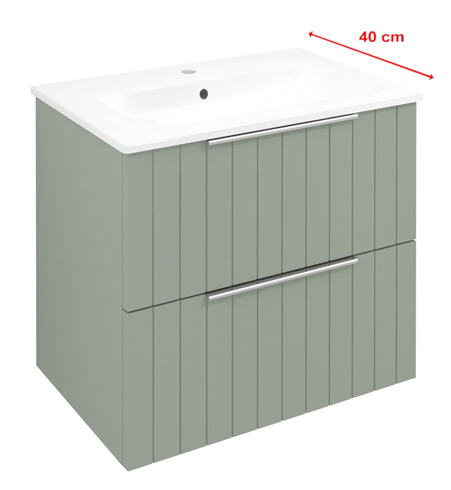 CR592-4444S (54863) CIRASA STRIP umyvadlová skříňka 58x54x39cm, verde CR592-4444S