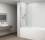 ROTA vanová zástěna skládací 1200mm, čiré sklo FA120