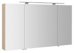 MIRRÓ galerka s LED osvětlením, 3x dvířka, 120x70x16cm, jilm bardini MC121-0013