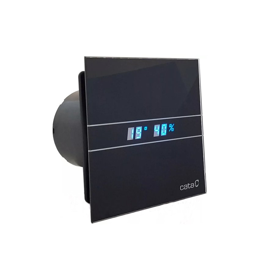 00901602 (57341) E-120 GBTH koupelnový ventilátor axiální s automatem, 6W/11W, potrubí 120mm, černá 00901602