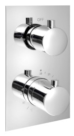 KU382 (39944) KIMURA podomítková sprchová termostatická baterie, box, 2 výstupy, chrom KU382