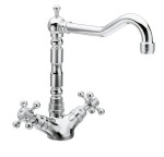 3121 (4226) ANTEA stojánková dřezová baterie s retro hubicí, chrom 3121