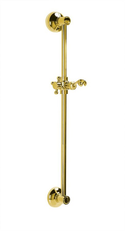 ANTEA sprchová tyč, posuvný držák, kulatá, 670mm, zlato SAL0035
