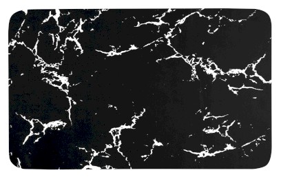 Koupelnová předložka 50x80cm, absorpční, černá/mramor PCD011