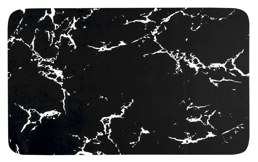 PCD011 (55174) Koupelnová předložka 50x80cm, absorpční, černá/mramor PCD011