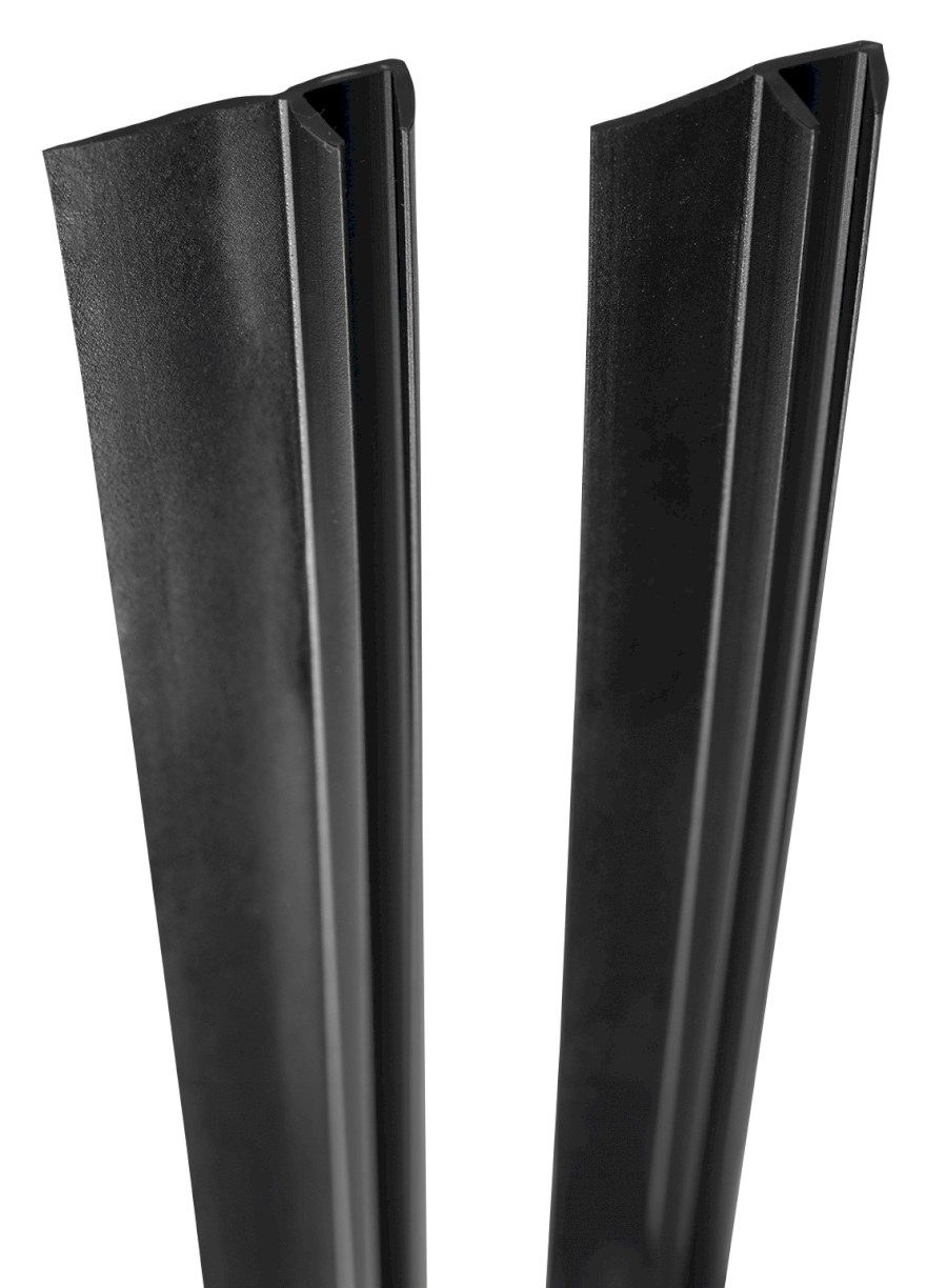SPBL01 (57590) Set svislých těsnění pro sklo 5/5mm, 2000mm, černá SPBL01