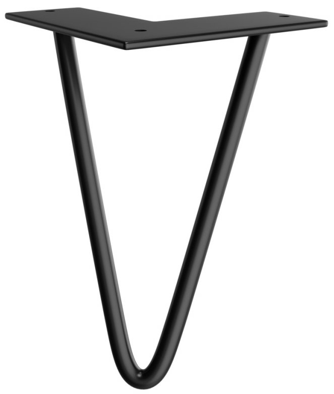 30387 (55847) Nábytková nožička, výška 200mm, černá mat 30387