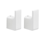 PIRENEI háček, balení 2 ks, bílá mat PI2702