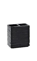 QUADROTTO držák kartáčků na postavení, černá QU9814