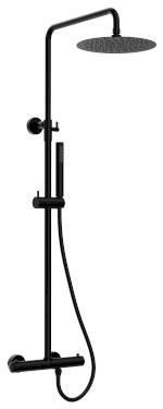 KU139B (51619) Sprchový sloup s termostatickou baterií, černá mat KU139B