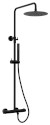 Sprchový sloup s termostatickou baterií, černá mat KU139B