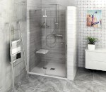 FORTIS sprchové dveře do niky 1000mm, čiré sklo, levé FL1410L