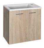 ZOJA/KERAMIA FRESH umyvadlová skříňka 49x50x24,5cm, dub platin 51047DP