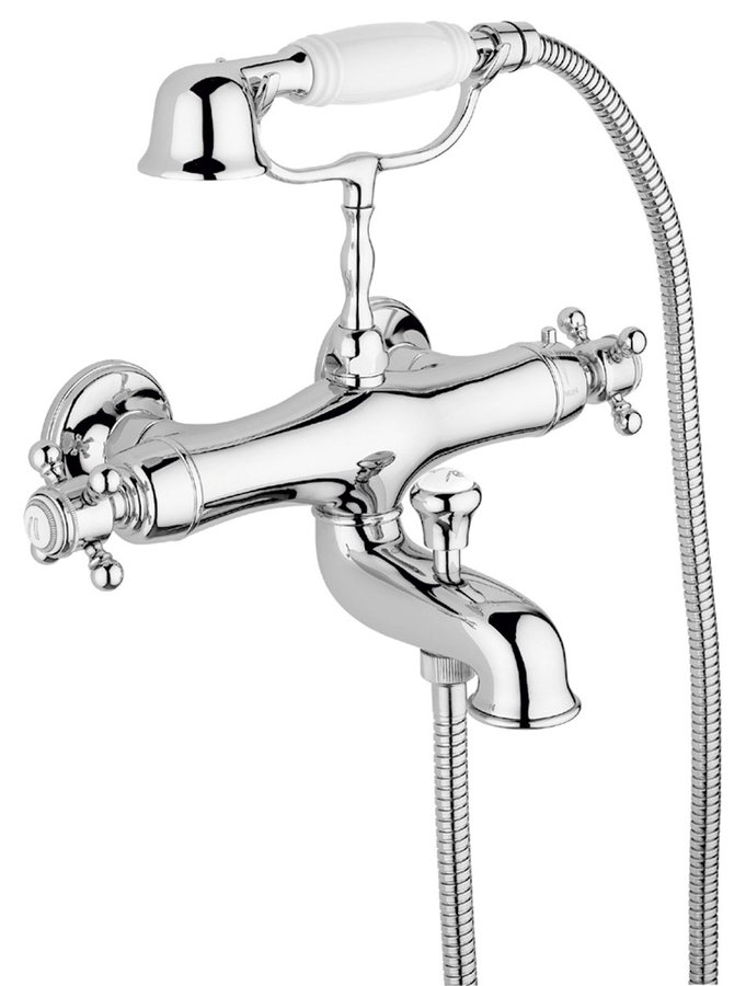 SASSARI nástěnná vanová termostatická baterie, chrom SR292