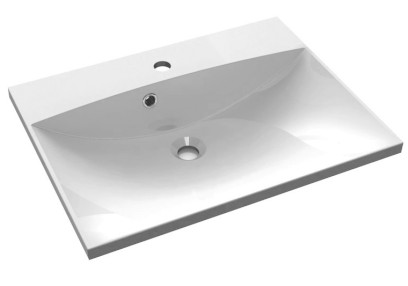 MARIA umyvadlo, litý mramor, 60x46cm, bílá MA060