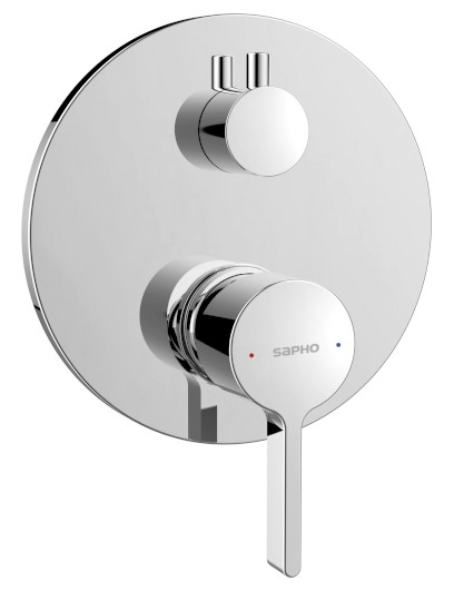 ICONIC podomítková sprchová baterie, 2 výstupy, chrom AF042