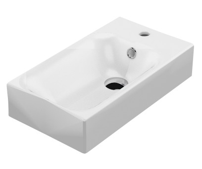 CENTO keramické umývátko 45x25cm, pravé/levé, bílá 353701