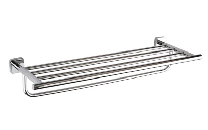 INSIA polička na ručníky s hrazdou 600mm, chrom IS028