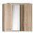 ZOJA/KERAMIA FRESH galerka s LED osvětlením, 70x60x14cm, dub platin 45029