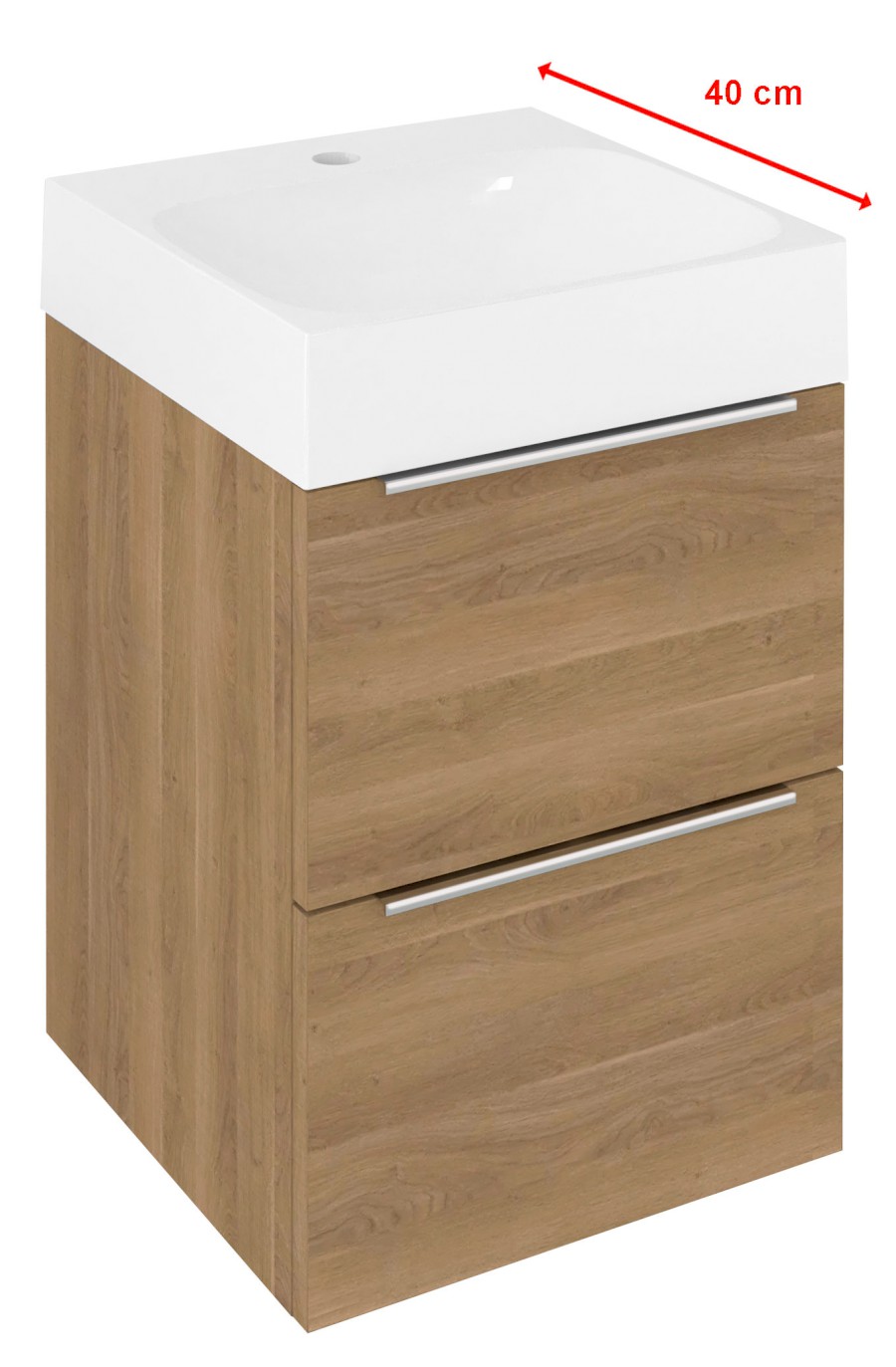 EM040-2525 (60559) EMONA umyvadlová skříňka 39,4x55x39cm, dub cuneo EM040-2525