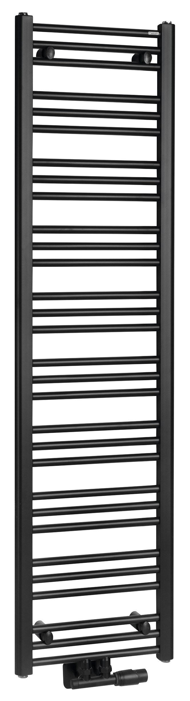 600.113.6 (51075) ALBRECHT otopné těleso 400x1570 mm, středové připojení, černá mat 600.113.6