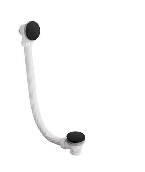 Vanová souprava, click-clack, délka 900mm, zátka 72mm, černá mat 71679B