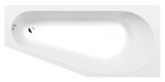 90611.11 (52561) TIGRA R asymetrická vana 170x80x46cm, bílá mat 90611.11