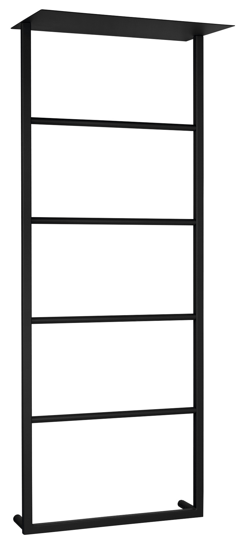 SKA701 (61482) SKA nástěnný sušák ručníků s policí 454x1184x252mm, černá mat SKA701