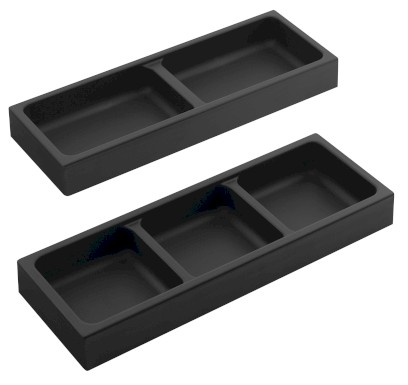 LINDO boční organizér, sada 2ks, 114x323mm, plast, antracit LD002