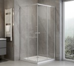 HLF808Y (51059) AGGA čtvercová sprchová zástěna 800x800mm, čiré sklo HLF808Y