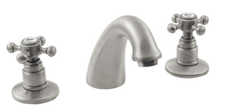 3028 (34753) ANTEA tříprvková umyvadlová baterie s výpustí, nikl 3028