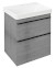 SITIA umyvadlová skříňka 56,4x70x44,2cm, 2xzásuvka, dub stříbrný SI060-1111