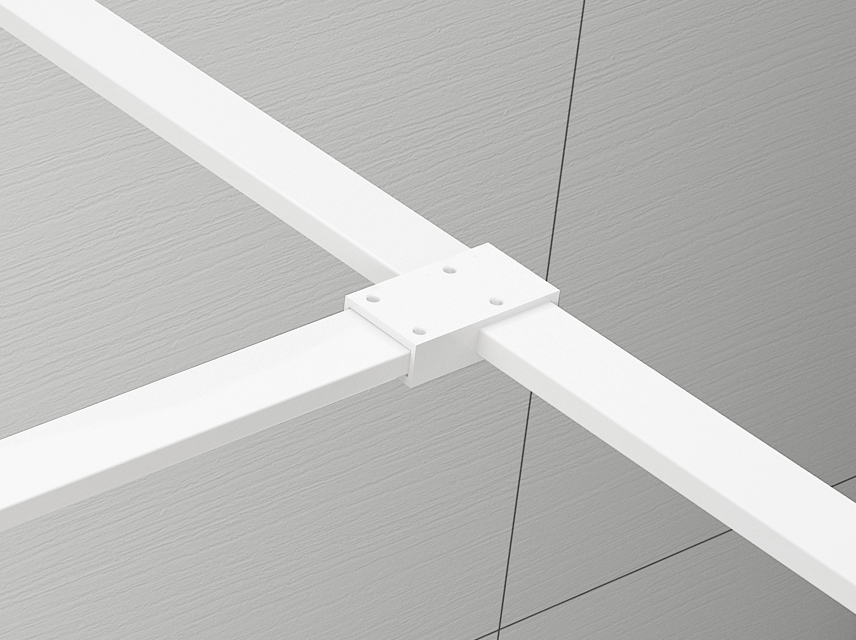 ES7534 (52524) ESCA T- spojka vzpěr, bílá mat ES7534