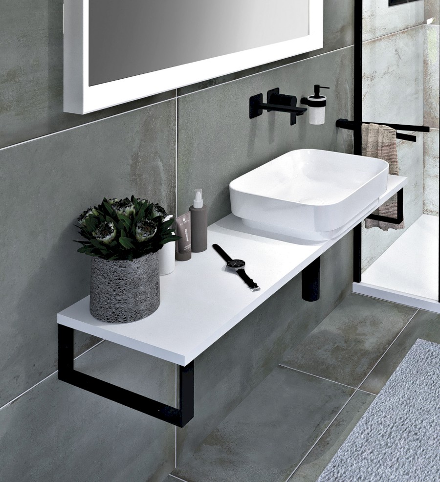 PL136-0101 (50405) PLATO deska Rockstone 1300x24x360mm, bílá mat PL136-0101