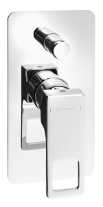 FORATA podomítková sprchová baterie, 2 výstupy, chrom FT042