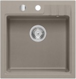 GR1042 (60952) Granitový vestavný dřez mono, 50x52cm, taupe GR1042