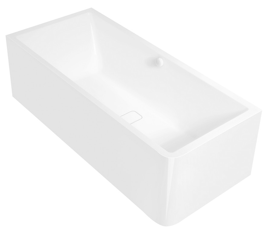 MARLENE CURVE L MONOLITH obdélníková vana 165x75x63cm, bílá 72403MCL