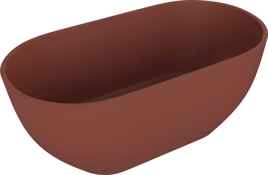 71842.71 (57556) REDUTA volně stojící vana litý mramor 171x81x58cm, hnědá mat 71842.71