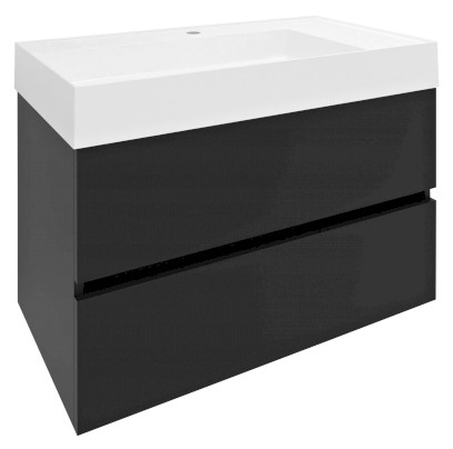 ODETTA umyvadlová skříňka 82x50x43,5cm, antracit matný DT085-3434