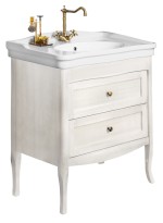 1655 (31682) RETRO umyvadlová skříňka 73x80x46,5 cm, starobílá 1655