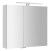 MIRRÓ galerka s LED osvětlením, 80x70x16cm, bílá MC080-0030