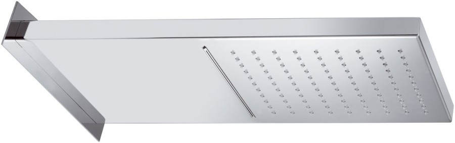 Nástěnná hlavová sprcha s kaskádou, 500x200mm, nerez lesk DC562