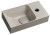 PICCOLINO betonové umývátko 30,8x17cm, baterie vpravo, písková mat PK30514