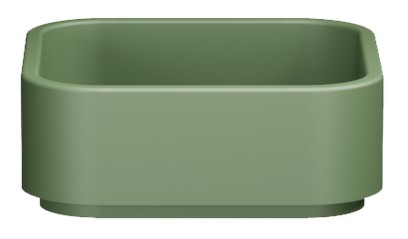 HAKO keramické umyvadlo na desku 40x40cm, verde mat 554411