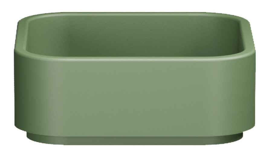 HAKO keramické umyvadlo na desku 40x40cm, verde mat 554411