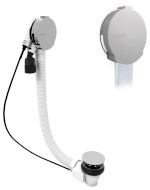 71855 (53689) Vanová souprava s napouštěním, bovden, délka 1000mm, zátka 72mm, chrom 71855