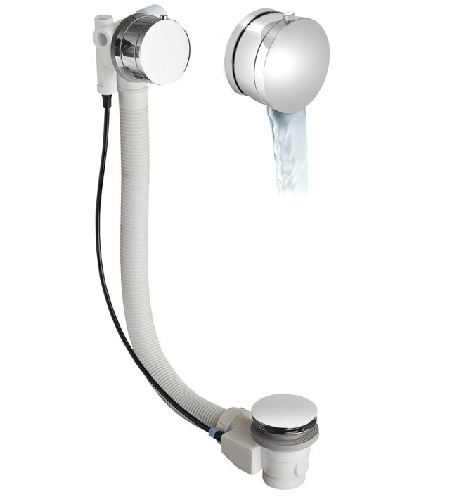 71685 (18586) Vanová souprava s napouštěním, bovden, délka 775mm, zátka 72mm, chrom 71685